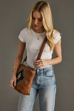 Load image into Gallery viewer, Rust, Olive &amp; Cream Aztec Crossbody

