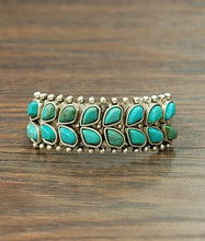 Load image into Gallery viewer, Runnin’ In Parallel Turquoise Cuff Bracelet
