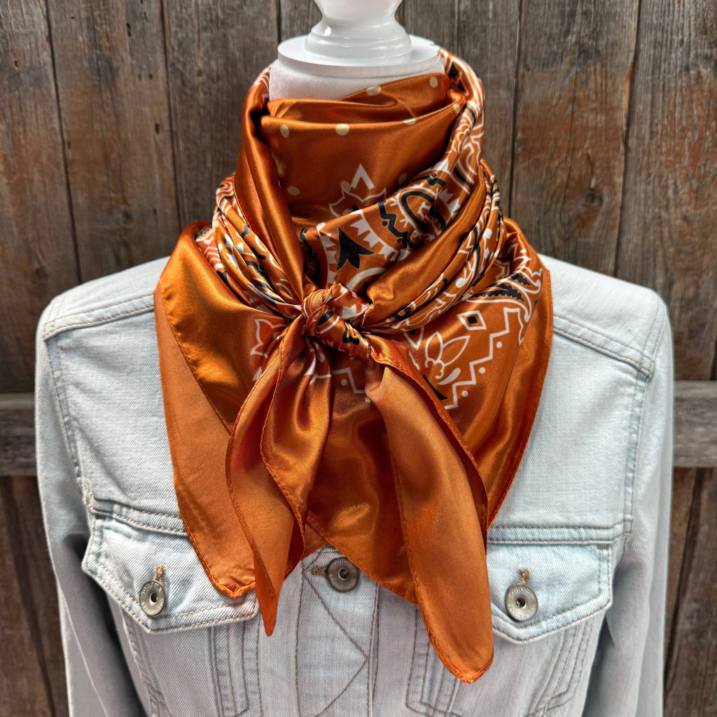 Rust Paisley Wild Rag