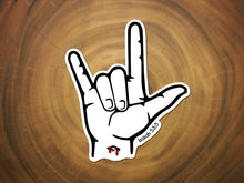 Load image into Gallery viewer, &quot;I Love You&quot; in ASL | Jesus Sticker | Christian Sticker
