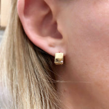 Load image into Gallery viewer, 18k Gold Filled Square Clicker Earrings
