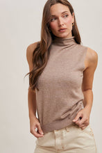 Load image into Gallery viewer, Tangled Heart Strings - Sleeveless Mock Neck Sweater
