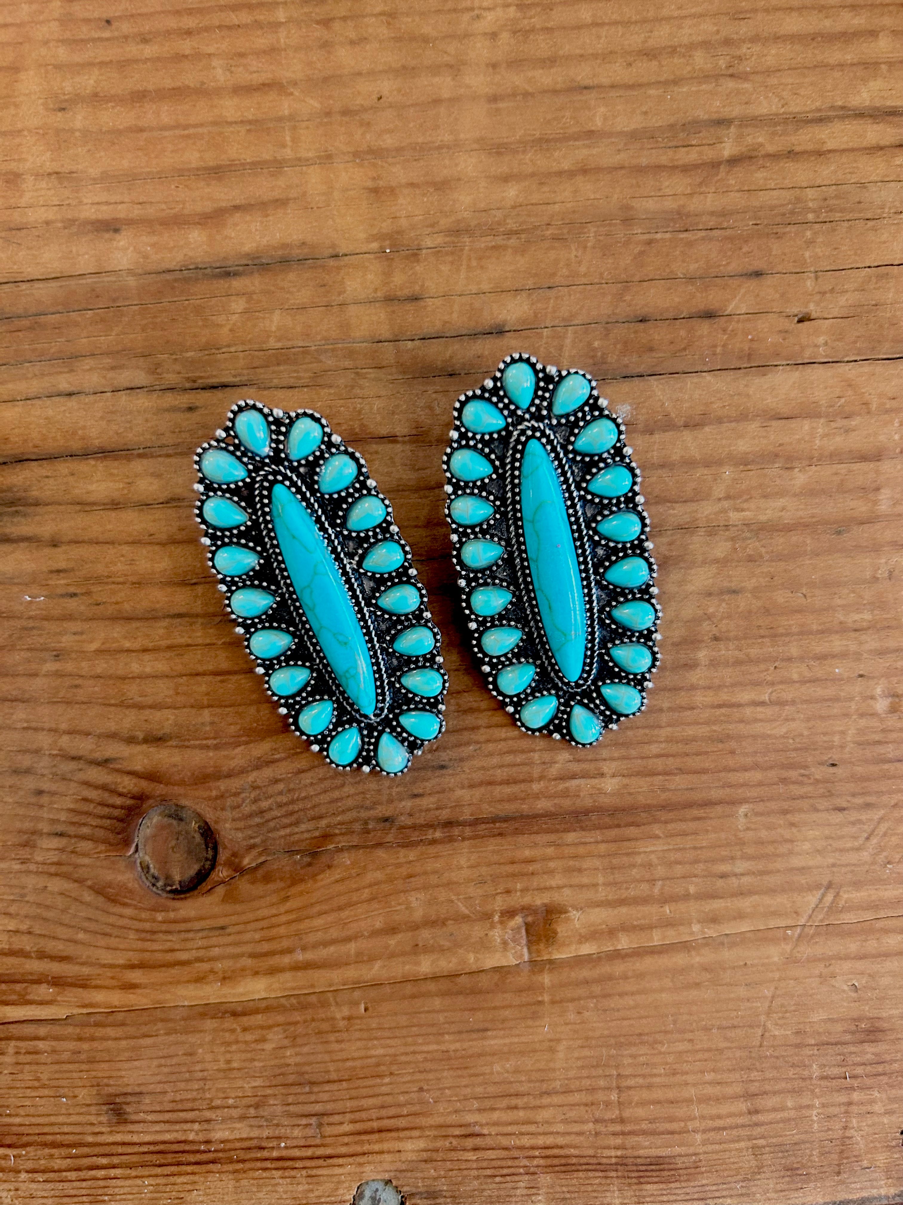 Turquoise Troubadour - Earrings