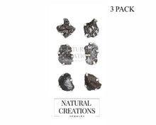 Load image into Gallery viewer, Natural Rough Gemstone Stud Earrings in Sterling Silver
