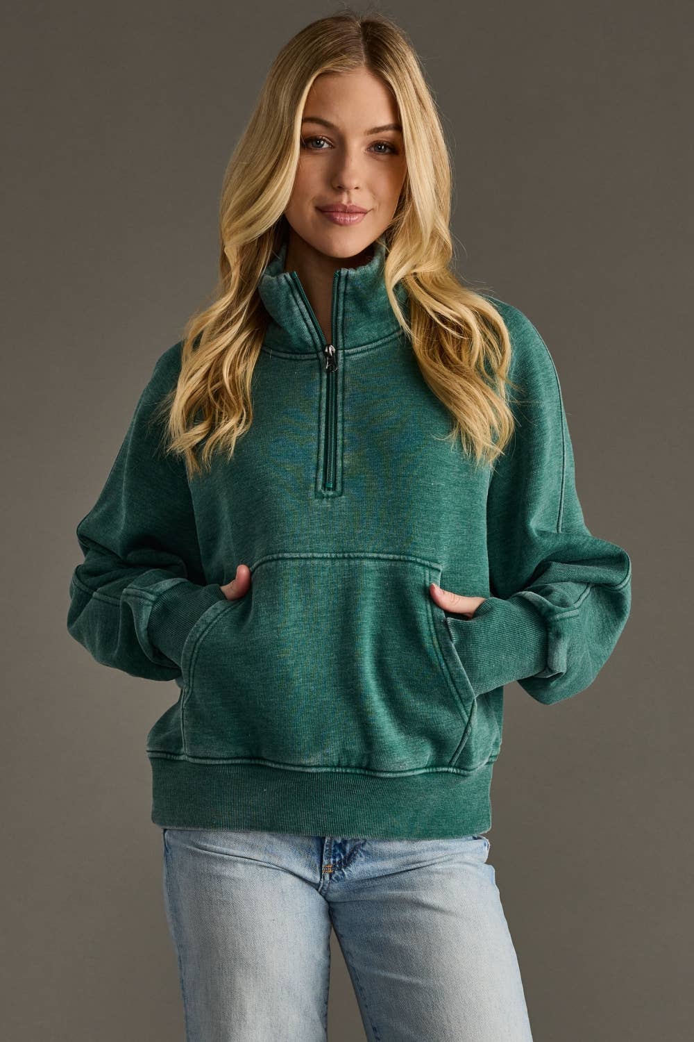 Tell Me You Love Me Quarter Zip Sweatshirt