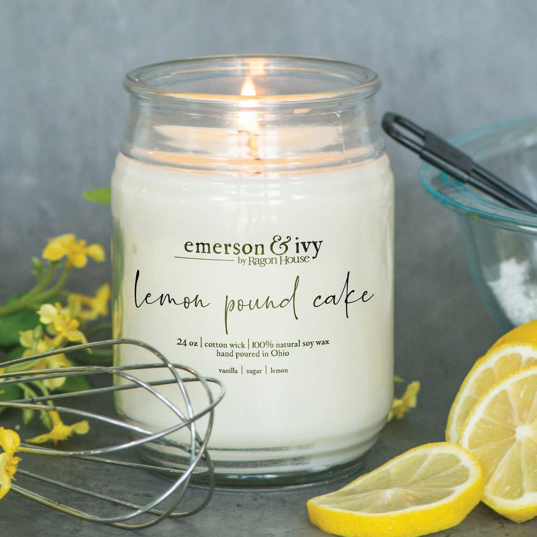 24oz LEMON POUND CAKE SOY CANDLE