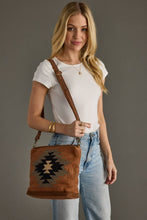 Load image into Gallery viewer, Rust, Olive &amp; Cream Aztec Crossbody
