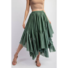 Load image into Gallery viewer, Let ‘Em Talk Asymmetrical Hemline Skirt
