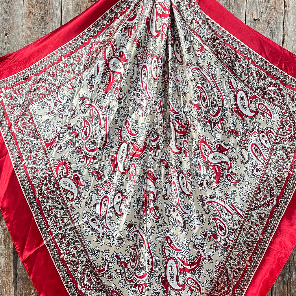 35X35"  Classic Paisley Wild Rag / Scarf WR2141