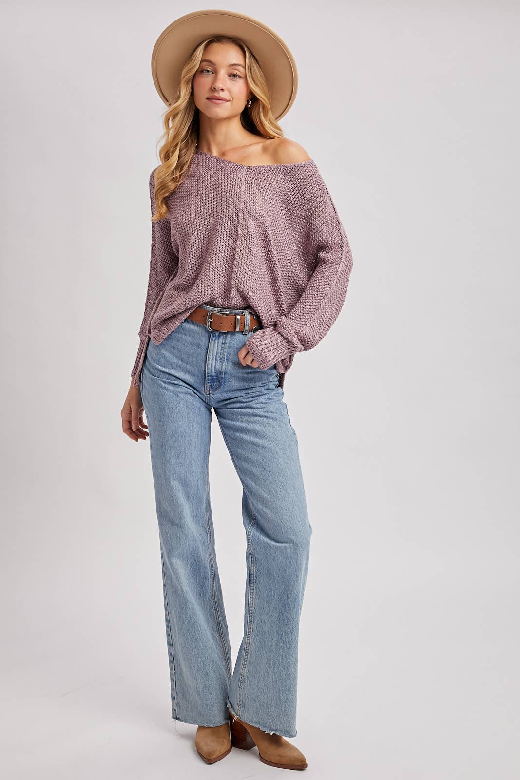 She Won’t Be Lonely Long- Loose Sweater