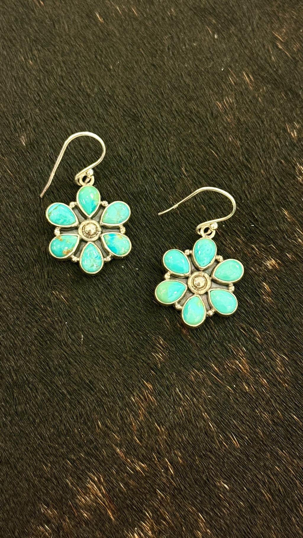 Lady May- Genuine Turquoise Earrings