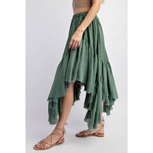 Load image into Gallery viewer, Let ‘Em Talk Asymmetrical Hemline Skirt

