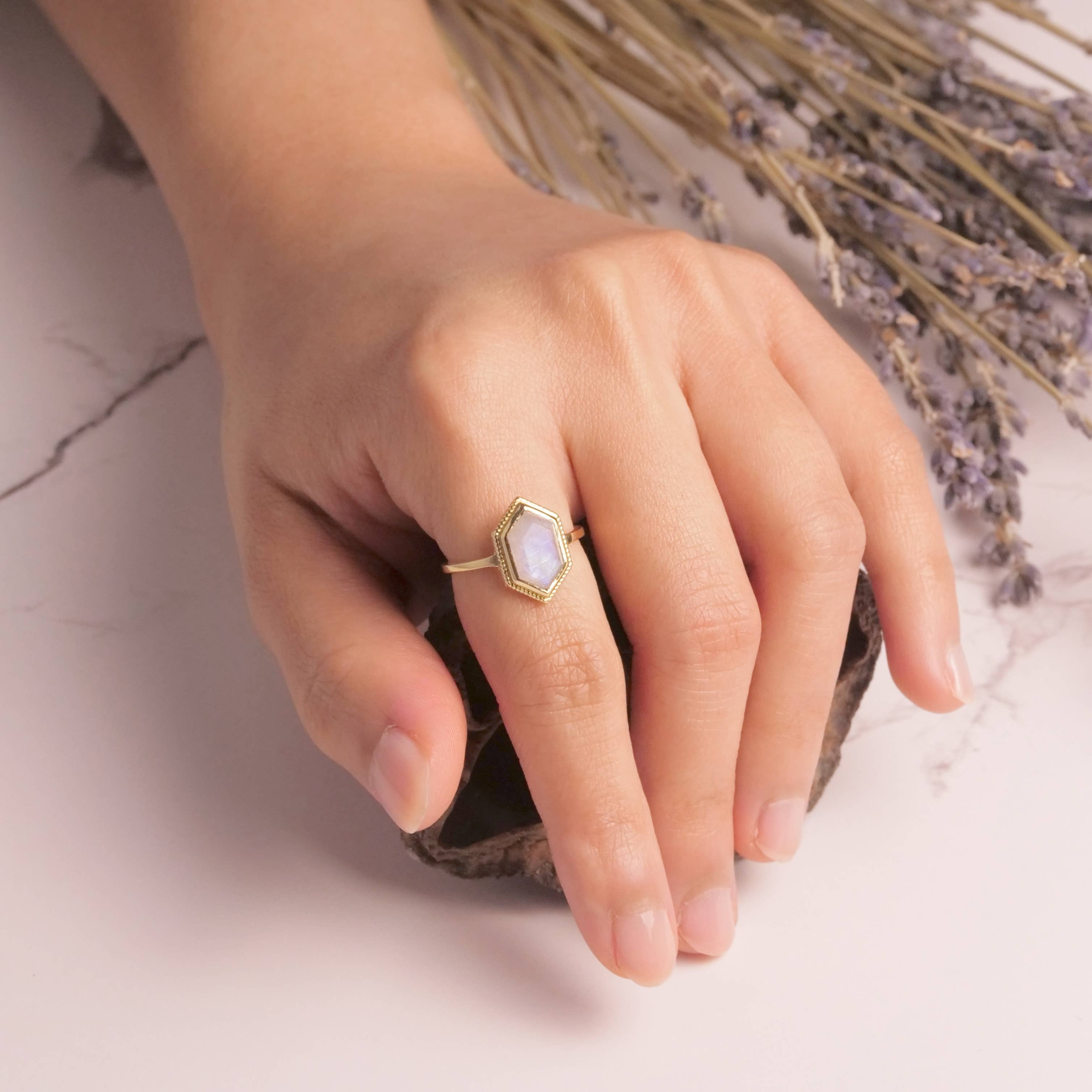 Endless Praise Moonstone Solitaire Ring