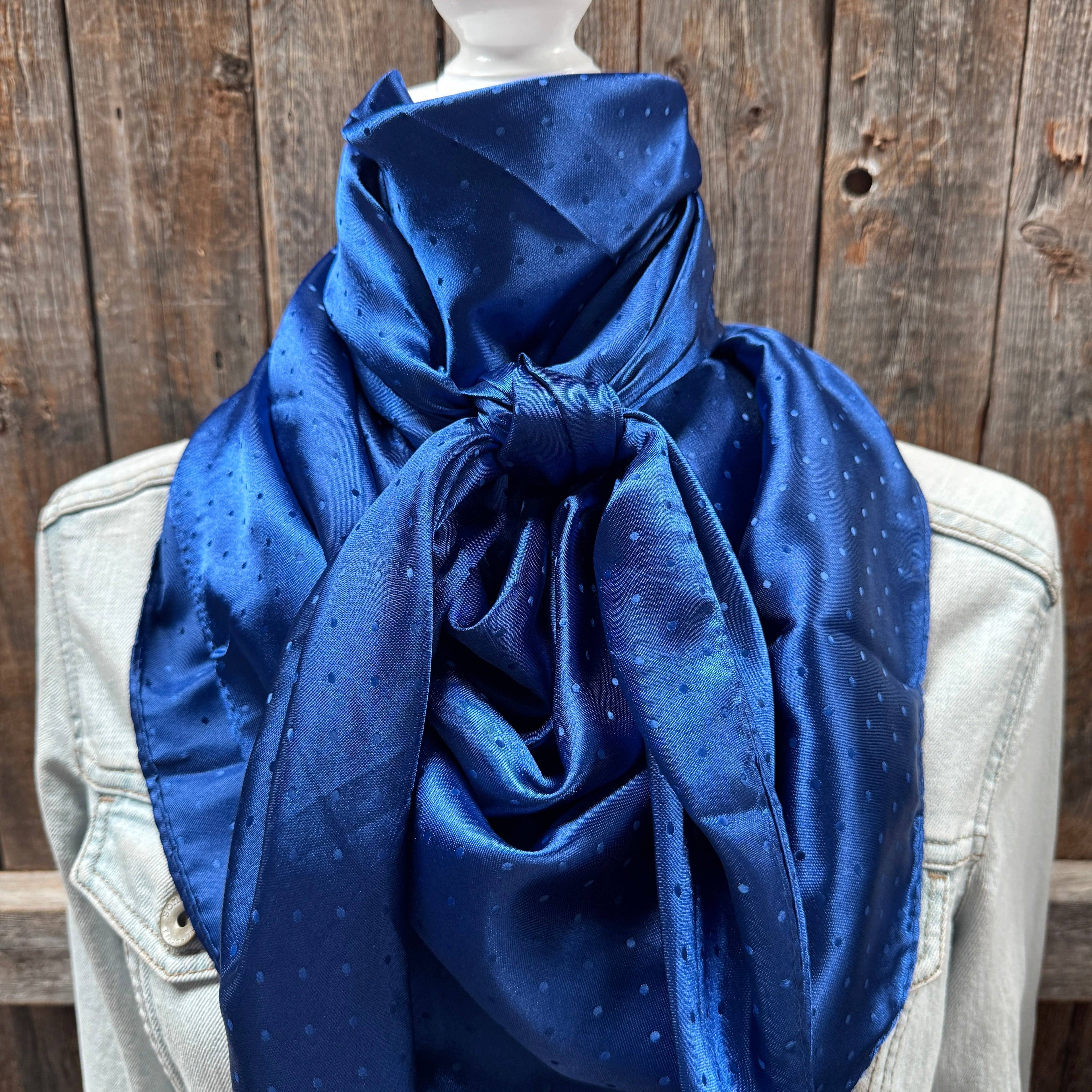 Cobalt Jacquard XL Wild Rag / Scarf WR3504