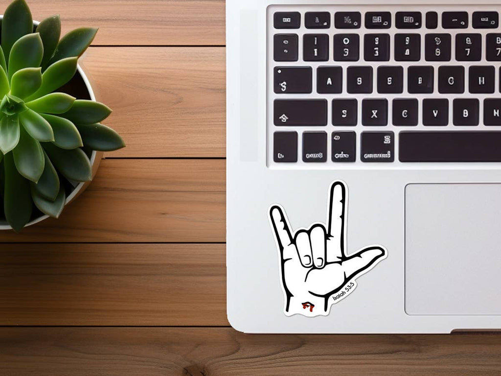 "I Love You" in ASL | Jesus Sticker | Christian Sticker