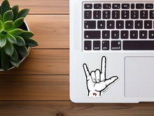 Load image into Gallery viewer, &quot;I Love You&quot; in ASL | Jesus Sticker | Christian Sticker
