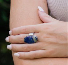 Load image into Gallery viewer, Kashi Lapis Adjustable Ring
