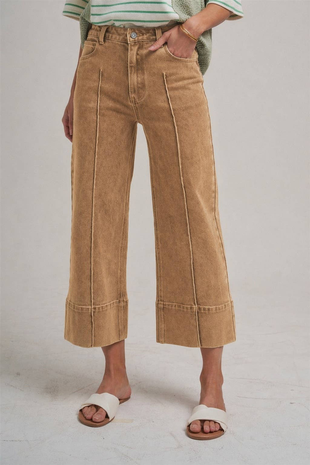 High Desert Drift Cropped Vintage Wash Denim