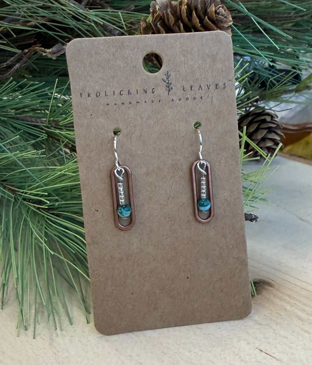 New Creation- Jasper Paperclip Earrings