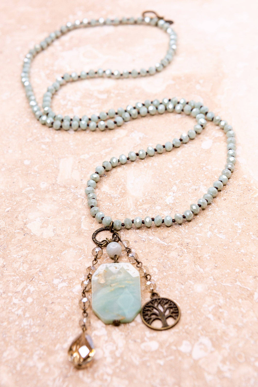 Lily Necklace in Mint