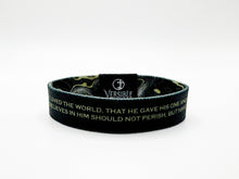 Load image into Gallery viewer, Gold Vein / John 3:16 Wristband
