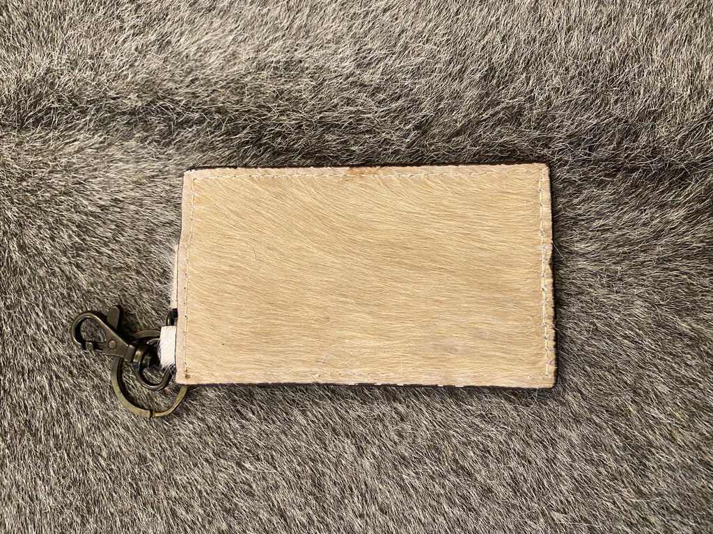 Single Button Keychain Card Holder