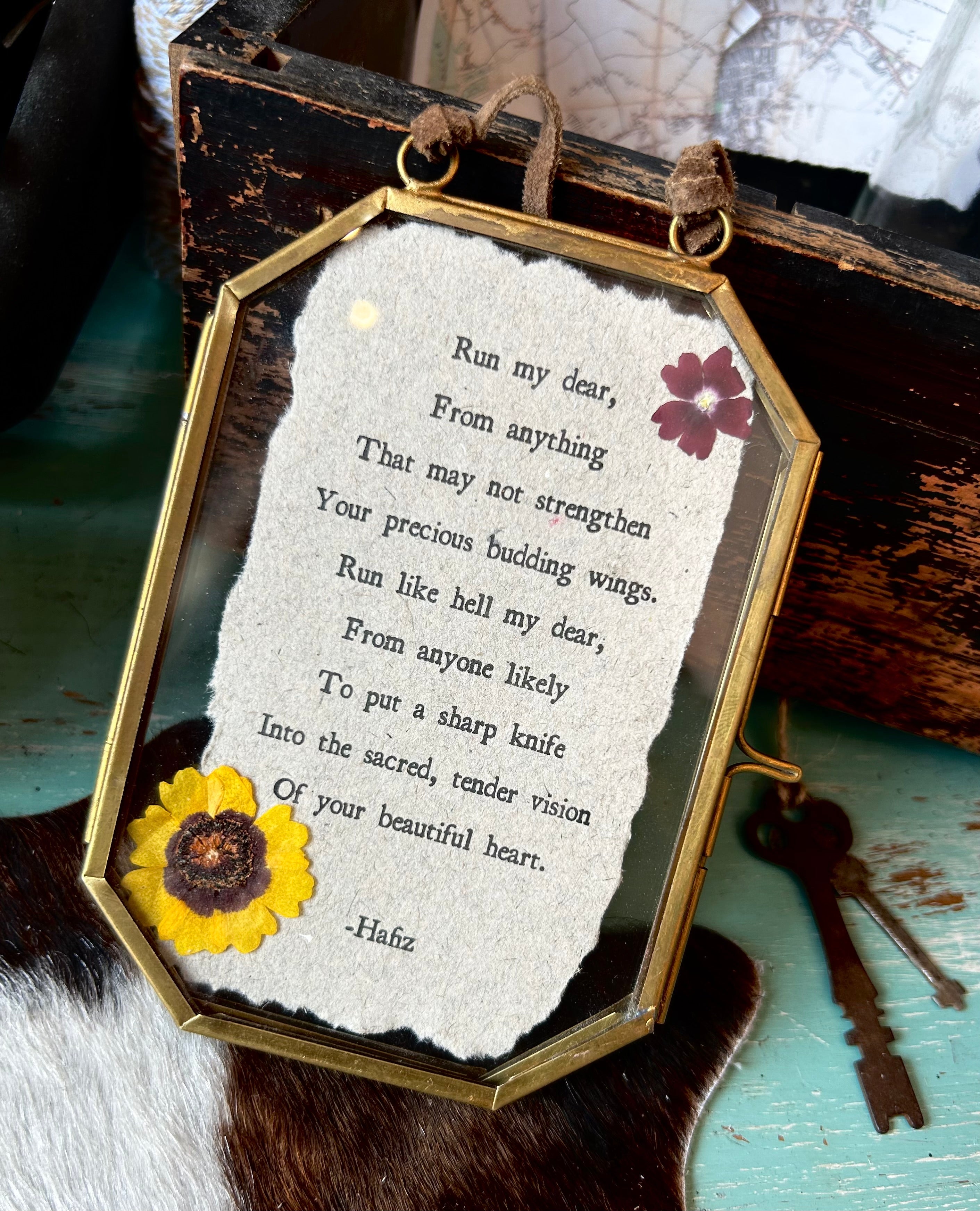 Brass Octagon 6 x 4 Photo Frame