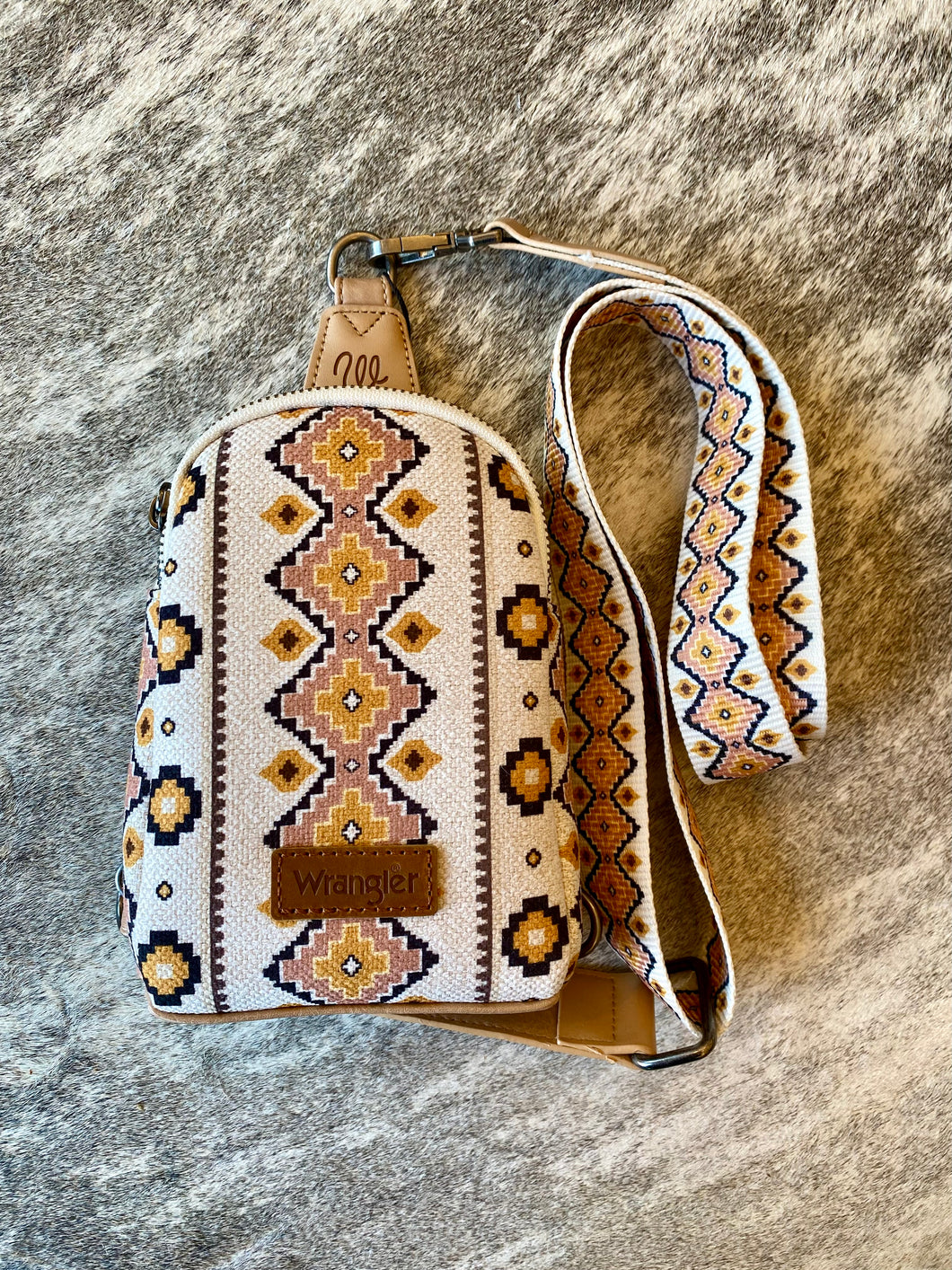 Wrangler Aztec Crossbody Sling Bag