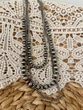 Coal Country Silver Navajo Beads