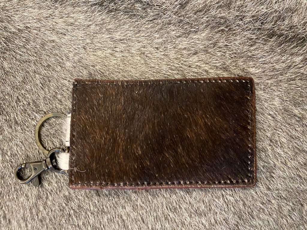 Single Button Keychain Card Holder
