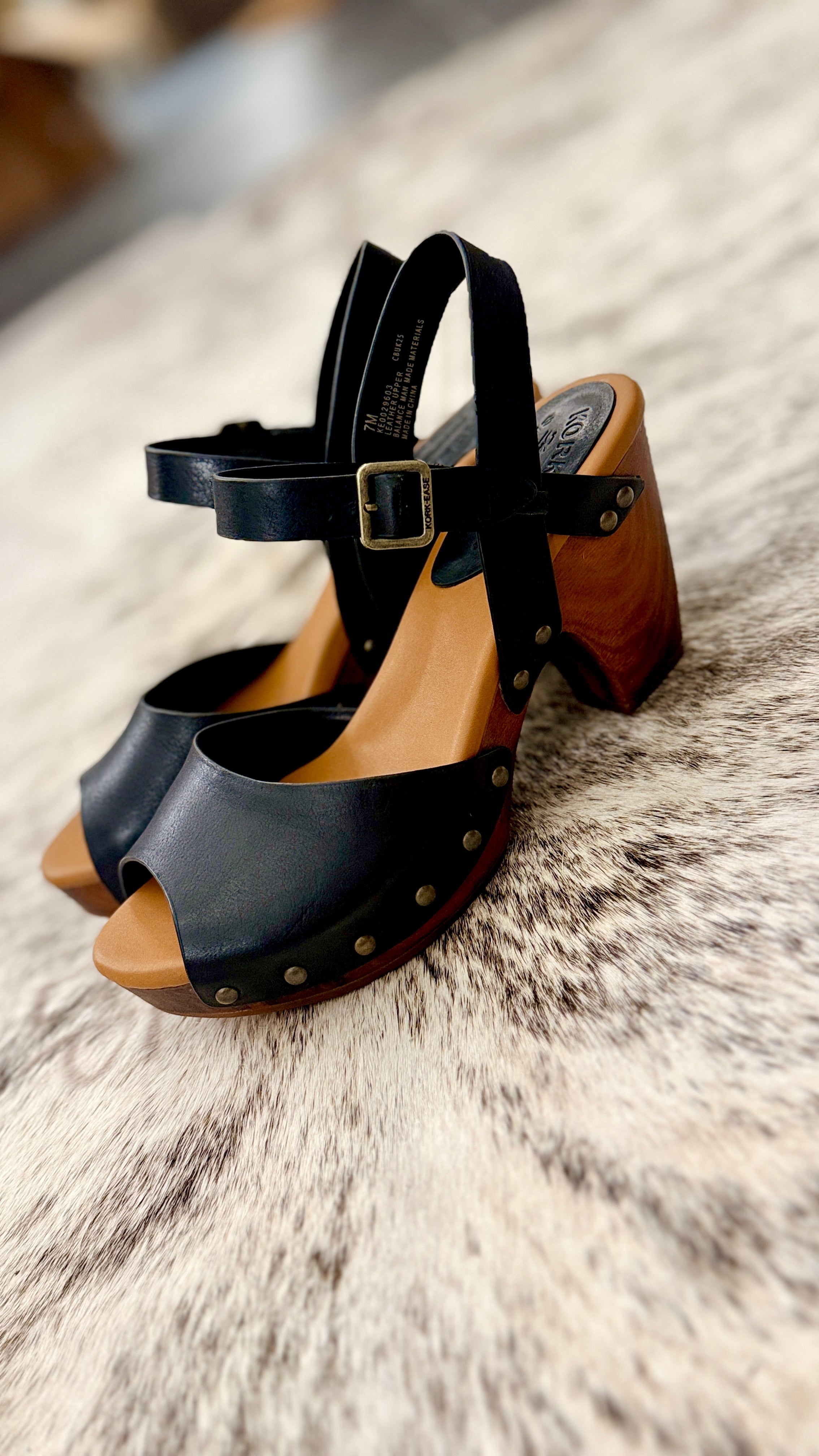 High Country Platform Leather Sandals