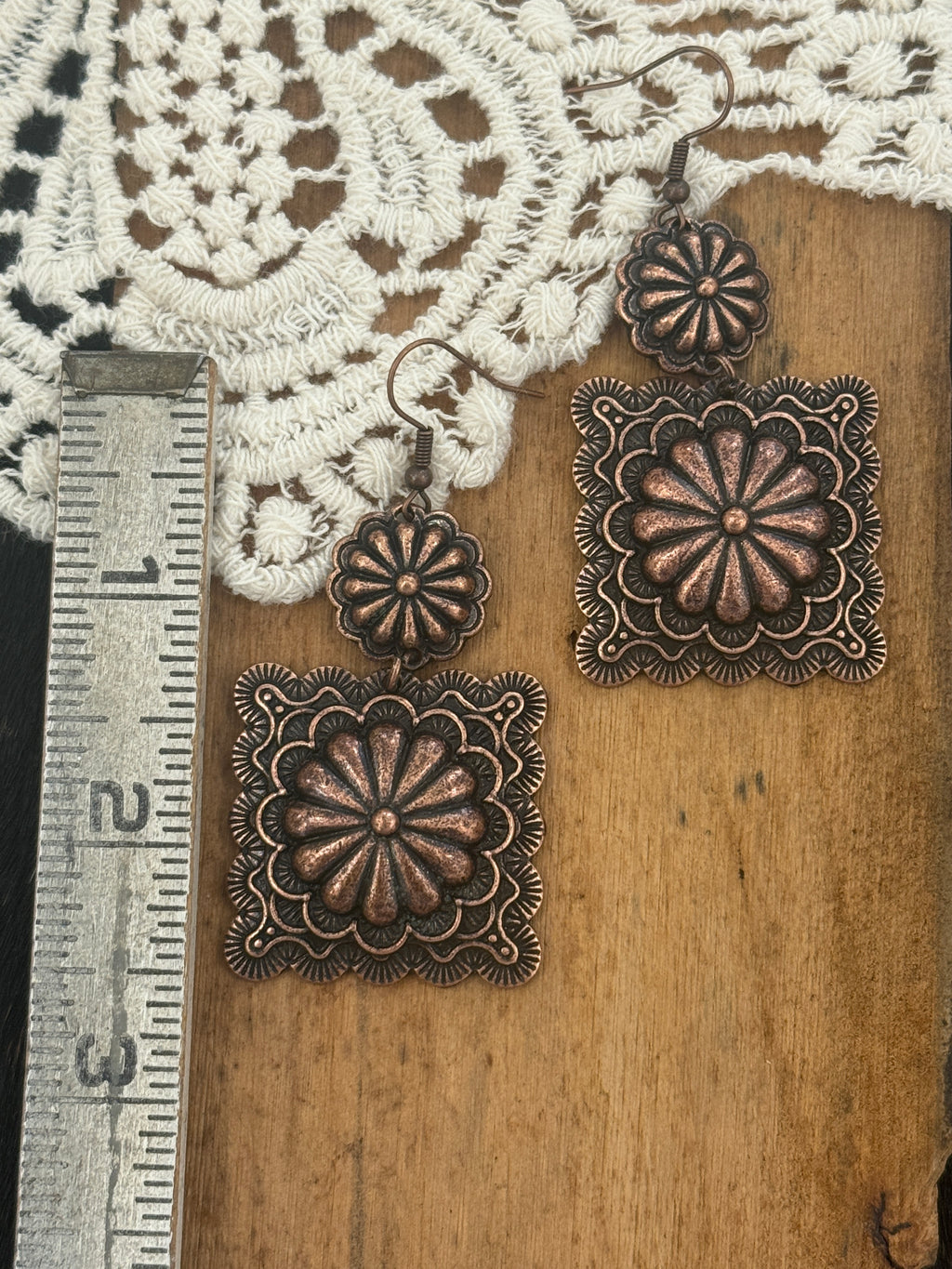 With You Copper Earrings
