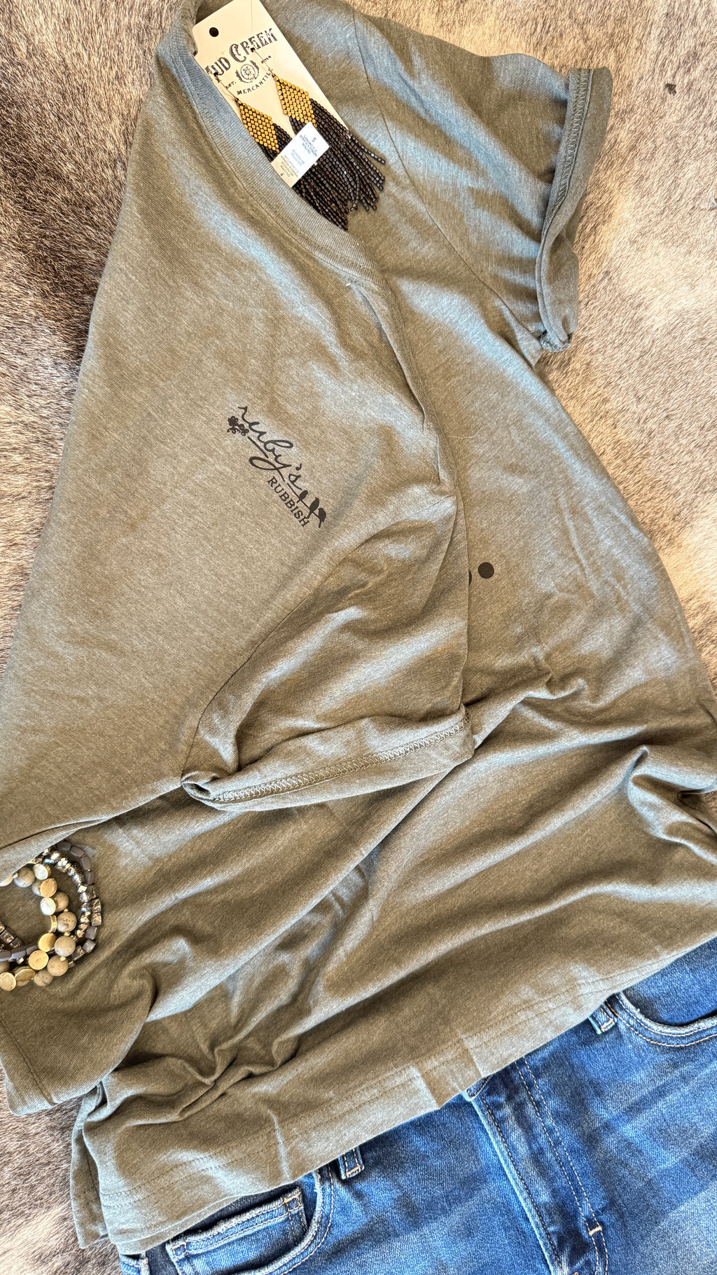 This Close to Flippin' Tables Tee by Ruby’s Rubbish®