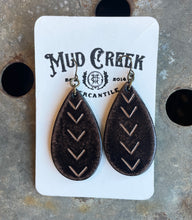 Load image into Gallery viewer, Mini Bamboo Handmade Leather Earrings
