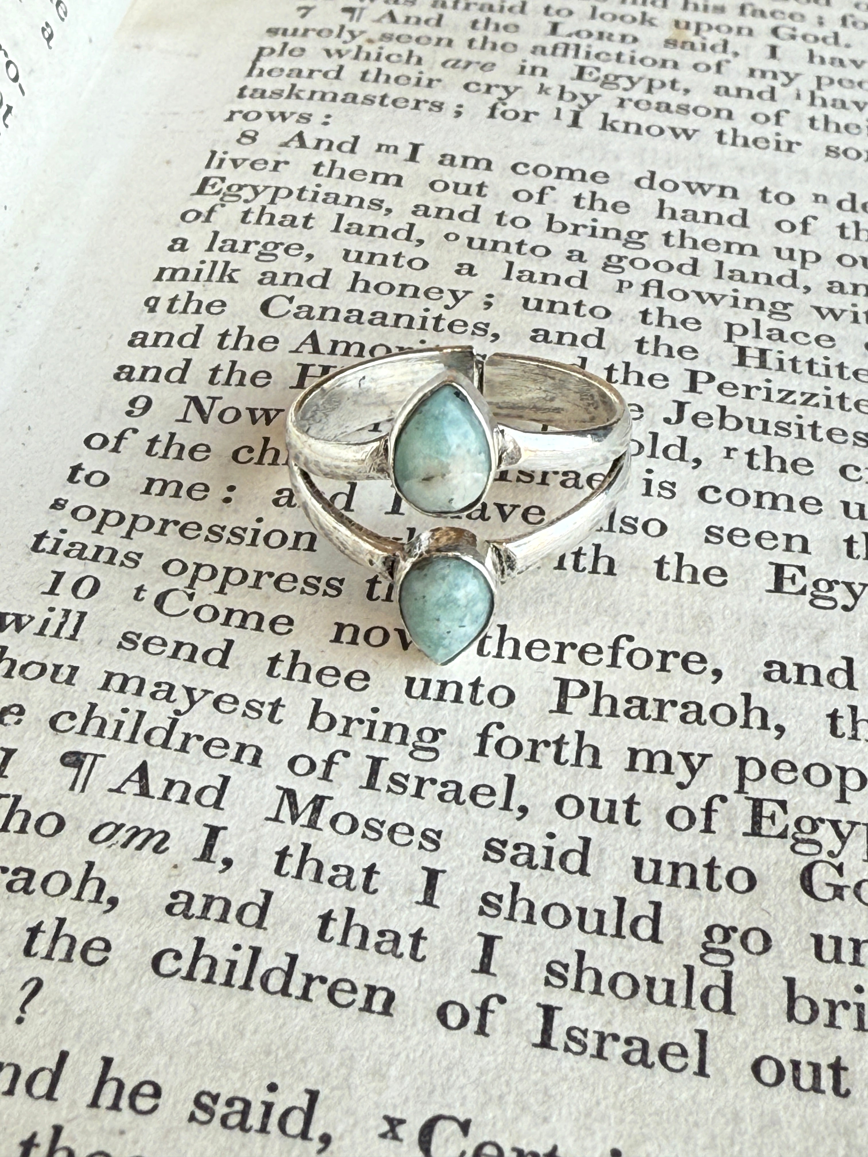 Tanvi Double Amazonite Ring
