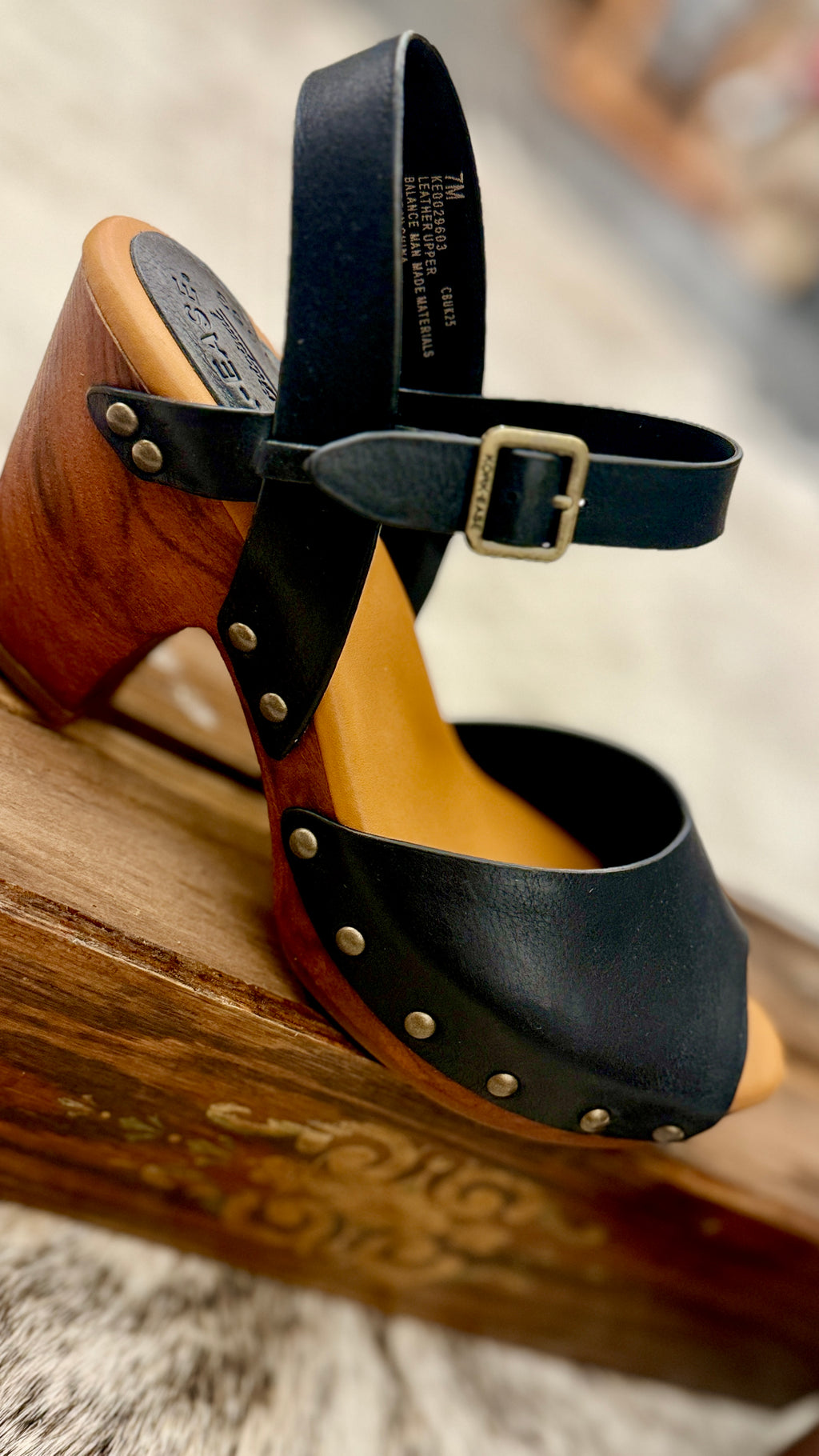High Country Platform Leather Sandals
