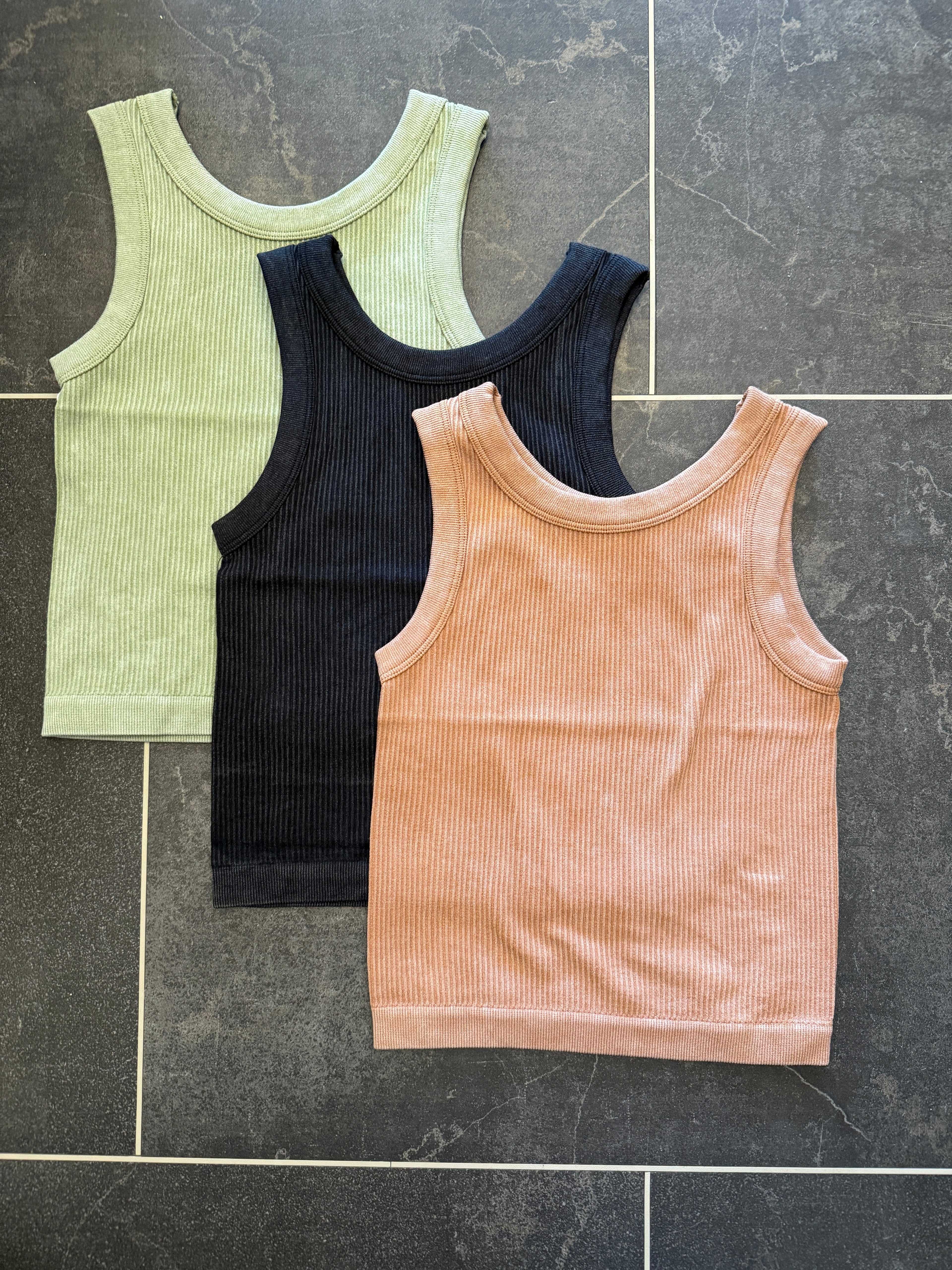 Say I Won’t Ribbed Cropped Tank