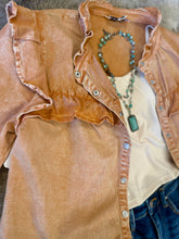 Load image into Gallery viewer, Take Me Home Long Sleeve Vintage Wash Button Up Shirt
