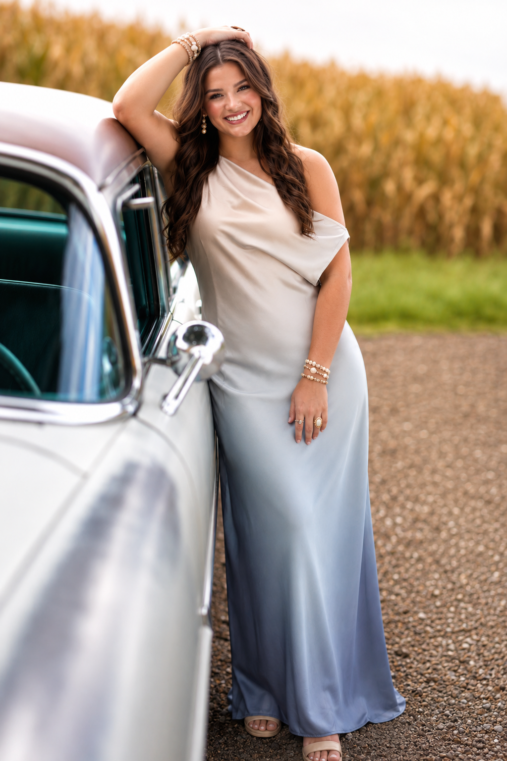 West Virginia Waltz Satin Dress