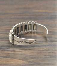 Load image into Gallery viewer, Perseverance Turquoise Cuff Bracelet
