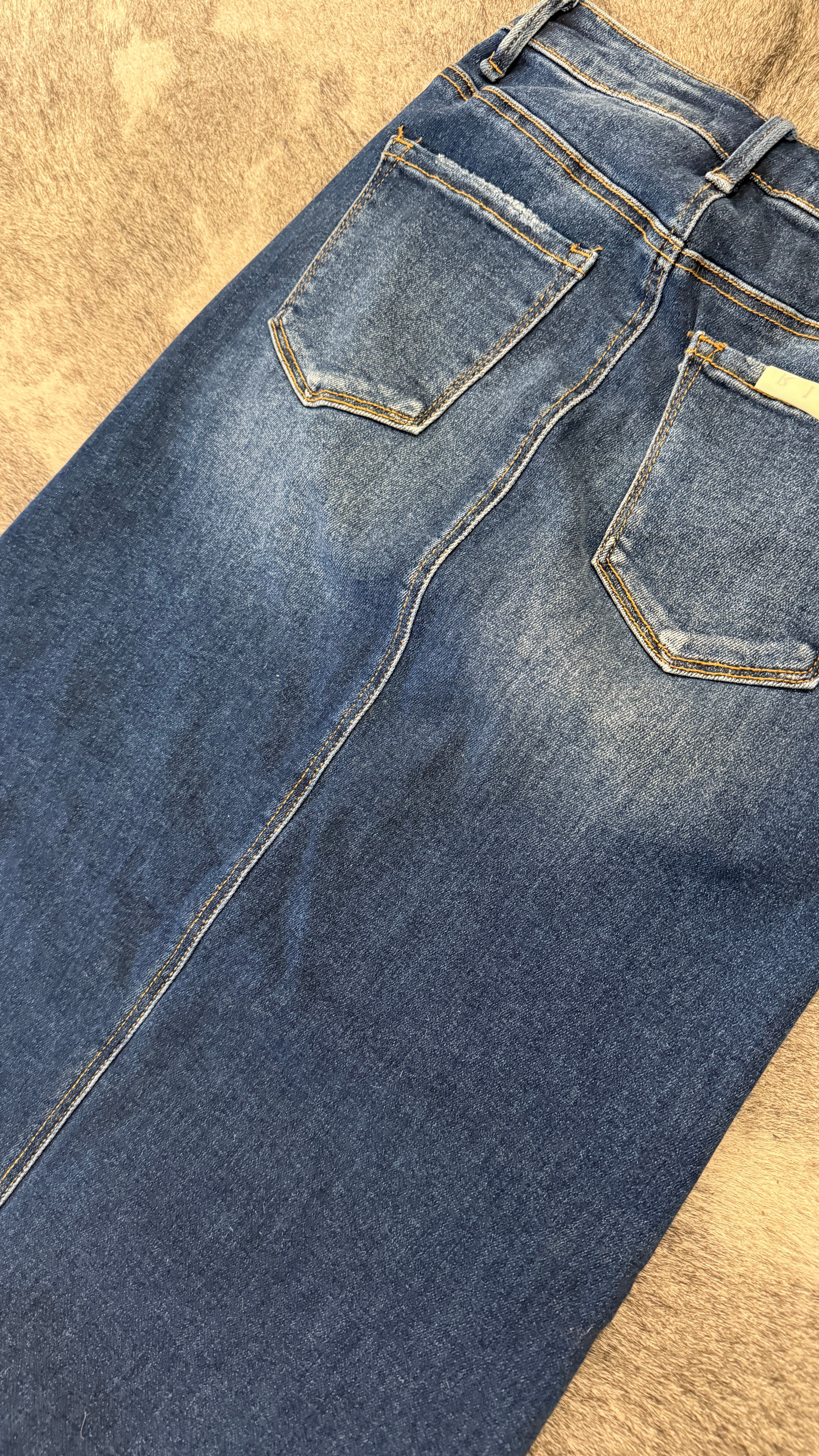 Dollars To Pesos Denim Skirt