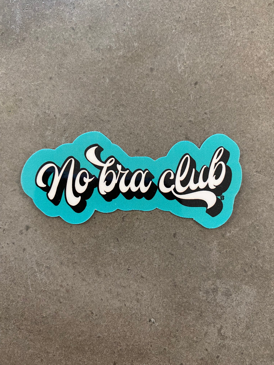 No Bra Club Sticker