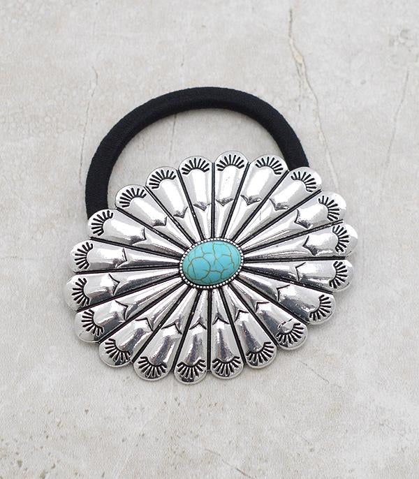 Turquoise Burst Hair Tie