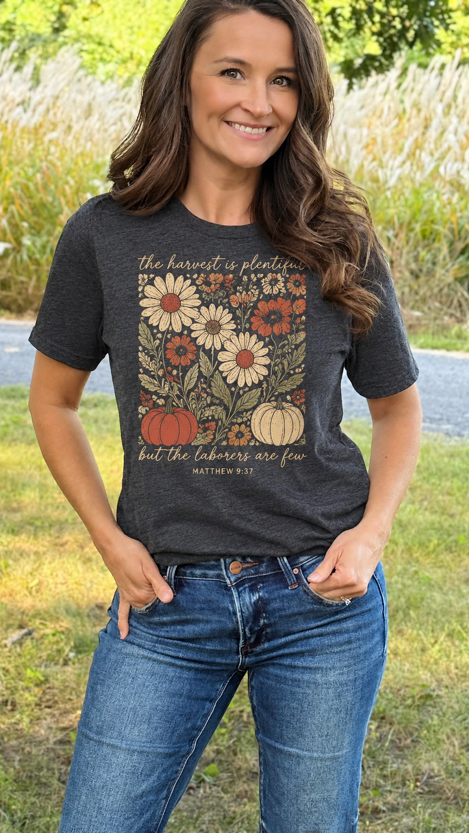 Fall Faith Harvest is Plentiful Graphic Tee