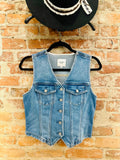 Why Not Me- Denim Vest