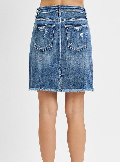 Never Again High Rise Mini Skirt by Risen