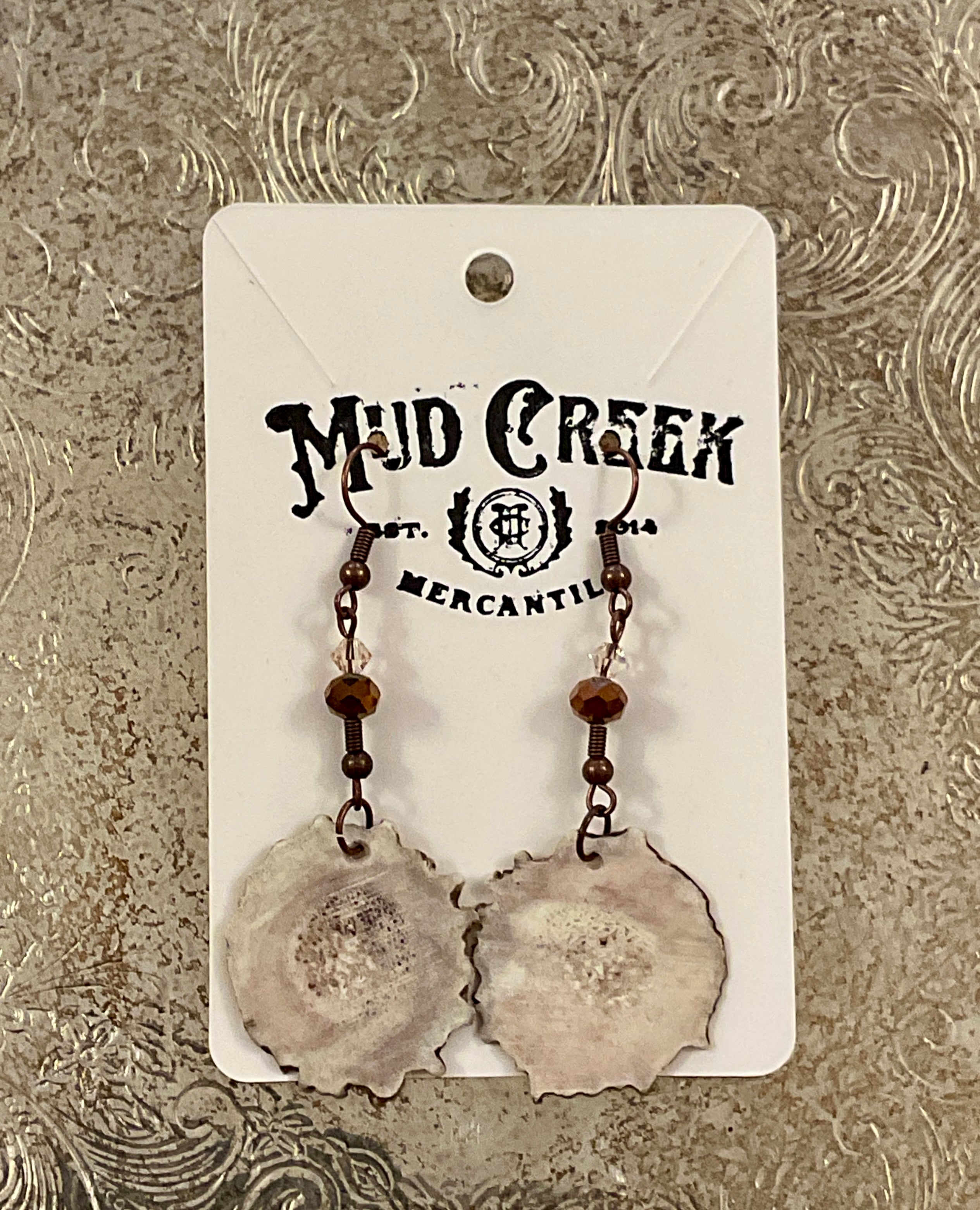 Antler Slice Earrings