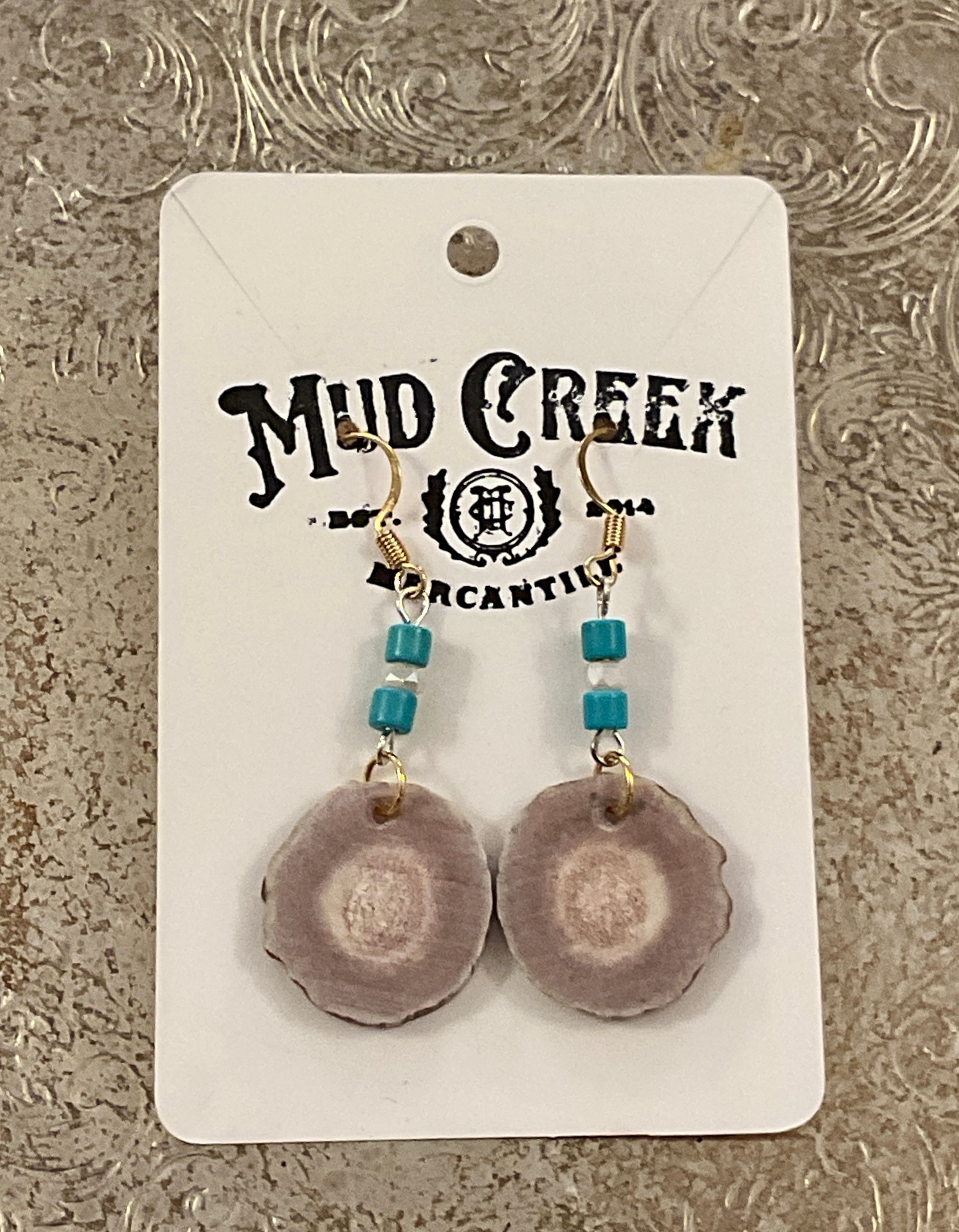 Antler Slice Earrings