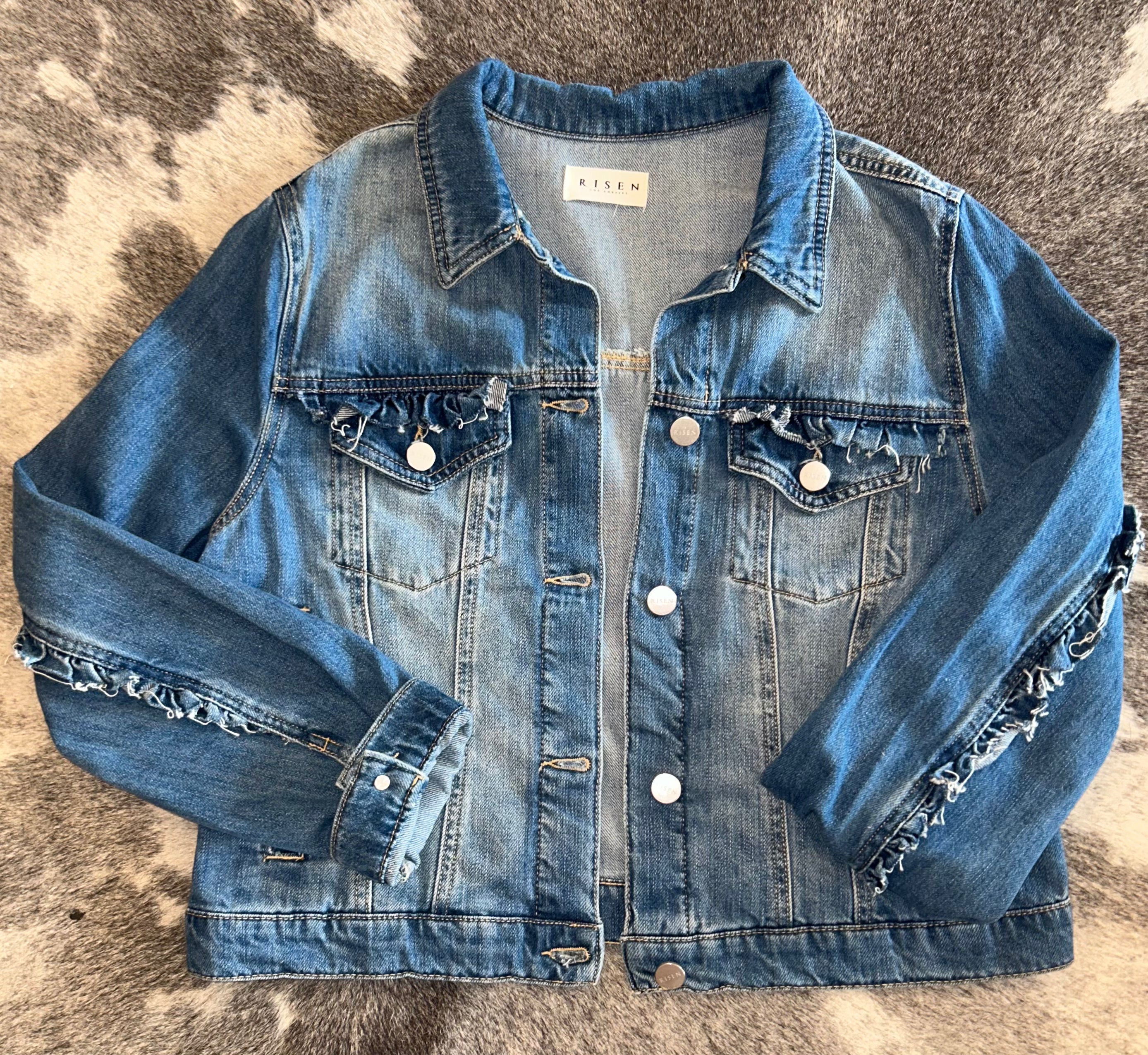I’ll be Fine - Ruffle Denim Jacket