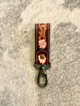 Load image into Gallery viewer, Tooled Leather Key Chain
